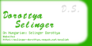 dorottya selinger business card